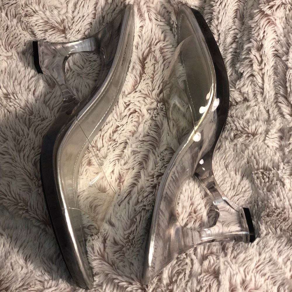 Clear sandal/mule